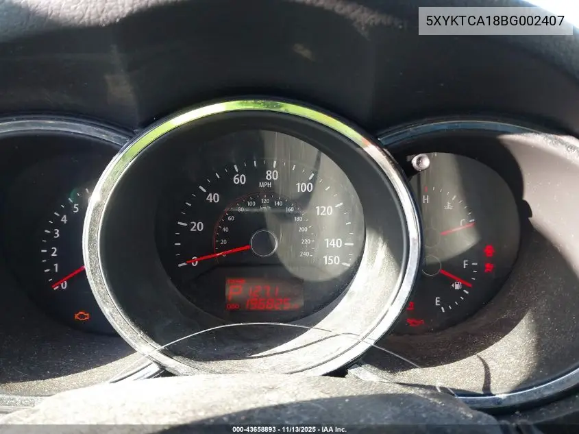 5XYKTCA18BG002407 2011 Kia Sorento Lx