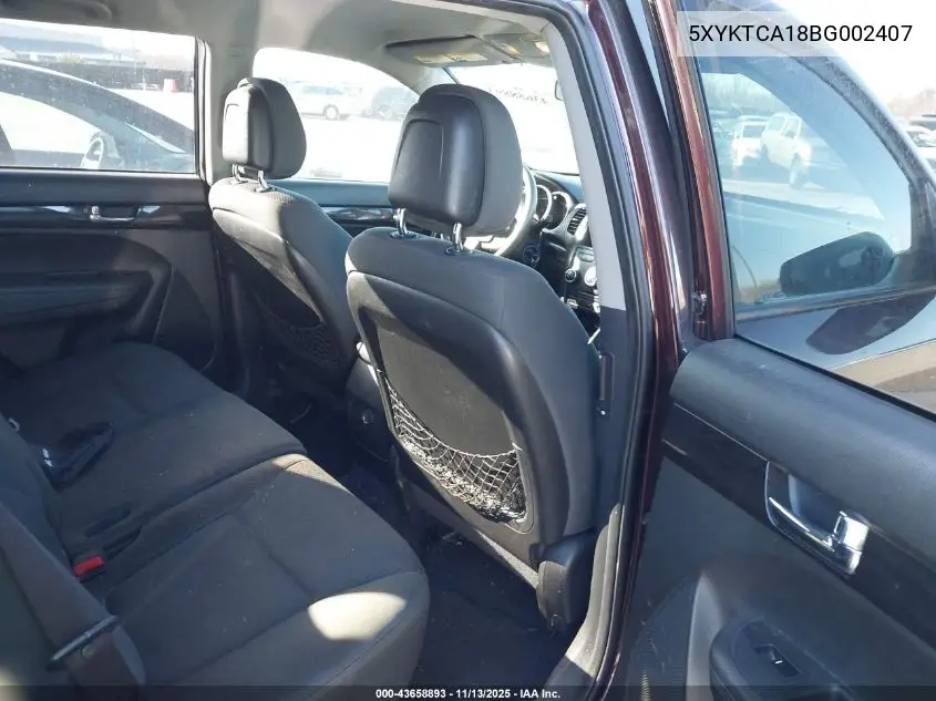 5XYKTCA18BG002407 2011 Kia Sorento Lx