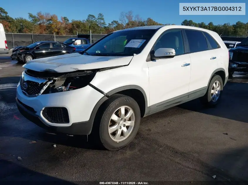 5XYKT3A17BG004312 2011 Kia Sorento Lx