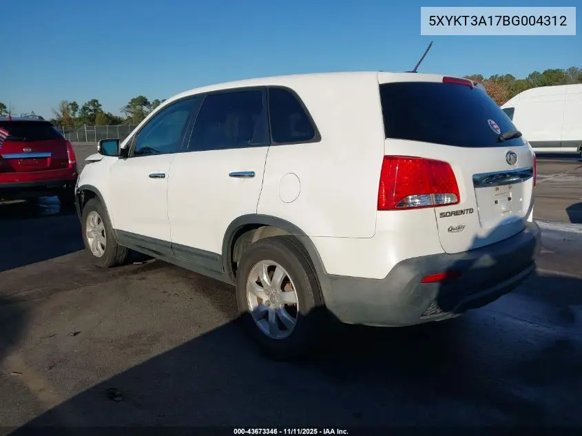 5XYKT3A17BG004312 2011 Kia Sorento Lx