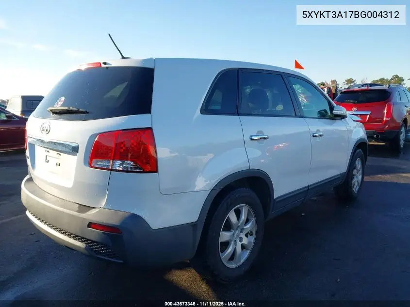 5XYKT3A17BG004312 2011 Kia Sorento Lx