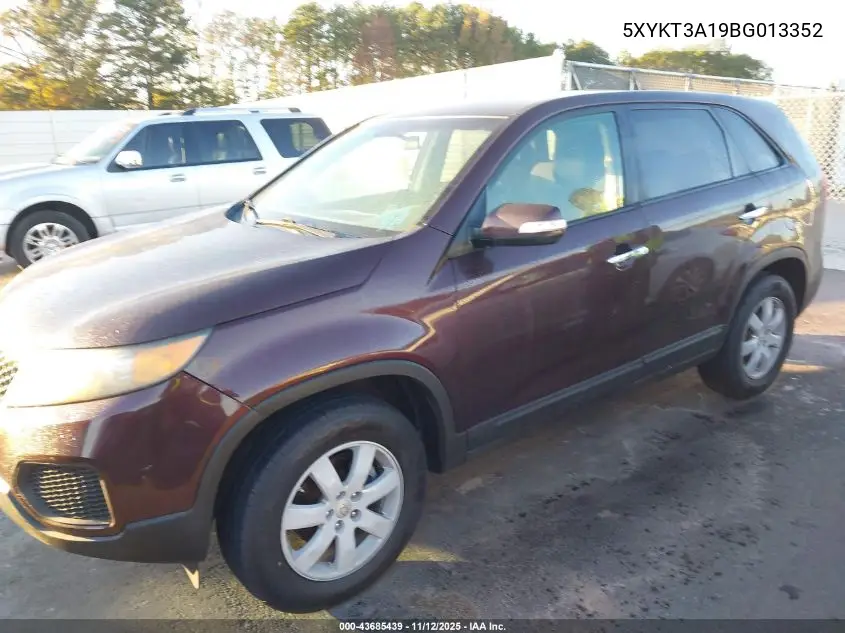 5XYKT3A19BG013352 2011 Kia Sorento Lx