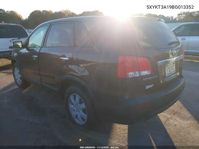 5XYKT3A19BG013352 2011 Kia Sorento Lx