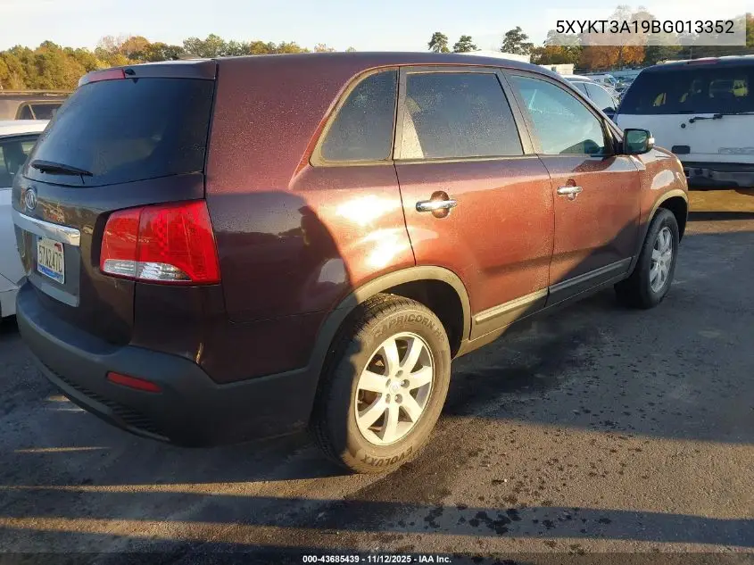 5XYKT3A19BG013352 2011 Kia Sorento Lx