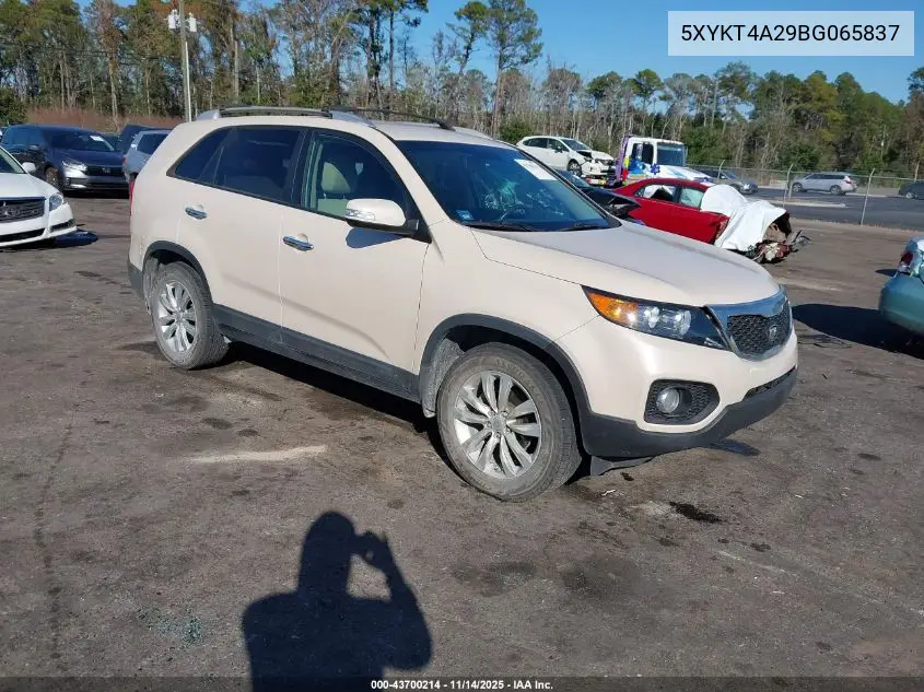 5XYKT4A29BG065837 2011 Kia Sorento Lx V6