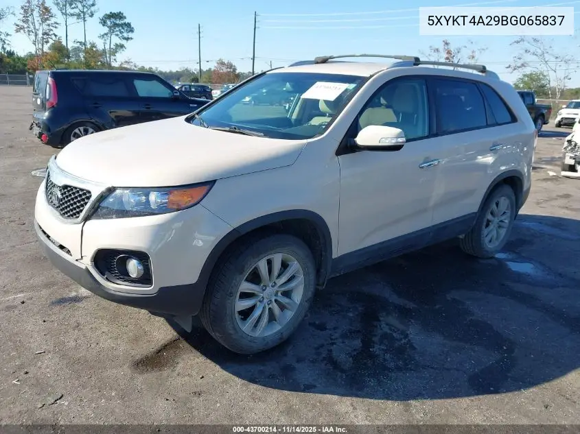5XYKT4A29BG065837 2011 Kia Sorento Lx V6