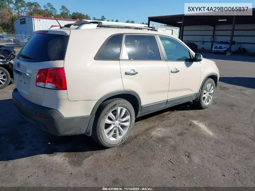5XYKT4A29BG065837 2011 Kia Sorento Lx V6