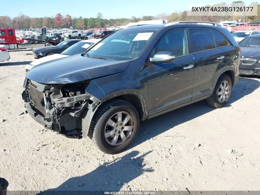 5XYKT4A23BG126177 2011 Kia Sorento Lx V6