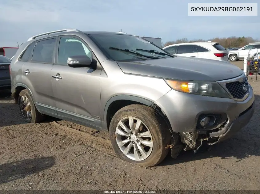 5XYKUDA29BG062191 2011 Kia Sorento Ex V6