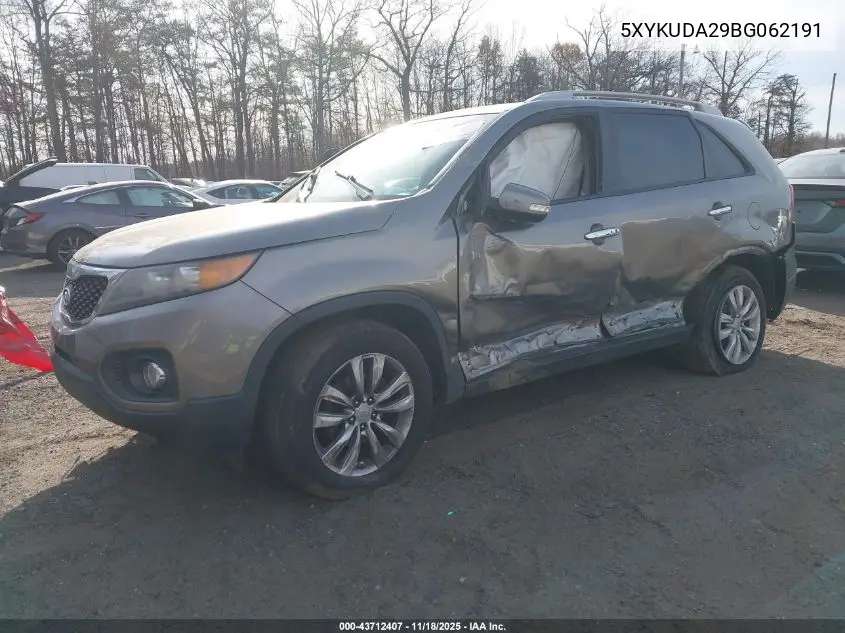 5XYKUDA29BG062191 2011 Kia Sorento Ex V6