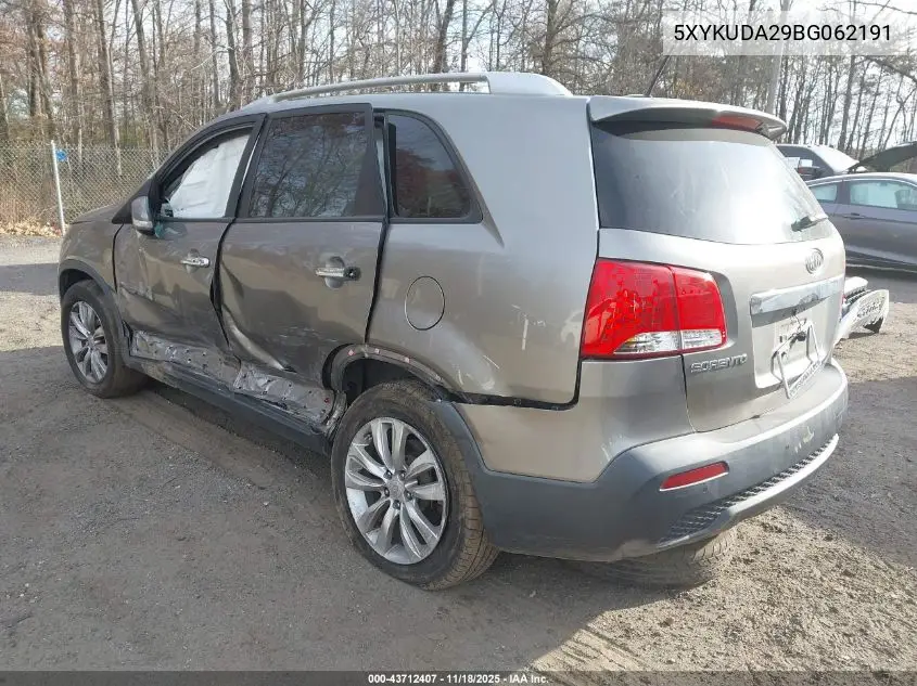 5XYKUDA29BG062191 2011 Kia Sorento Ex V6