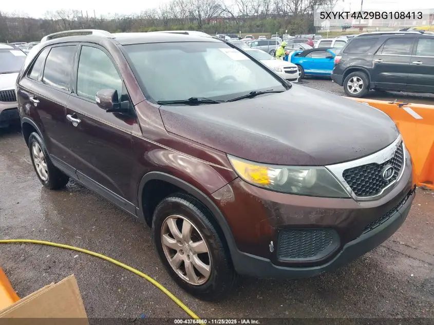 5XYKT4A29BG108413 2011 Kia Sorento Lx V6