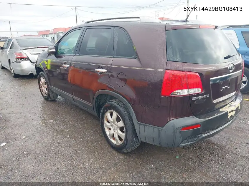 5XYKT4A29BG108413 2011 Kia Sorento Lx V6