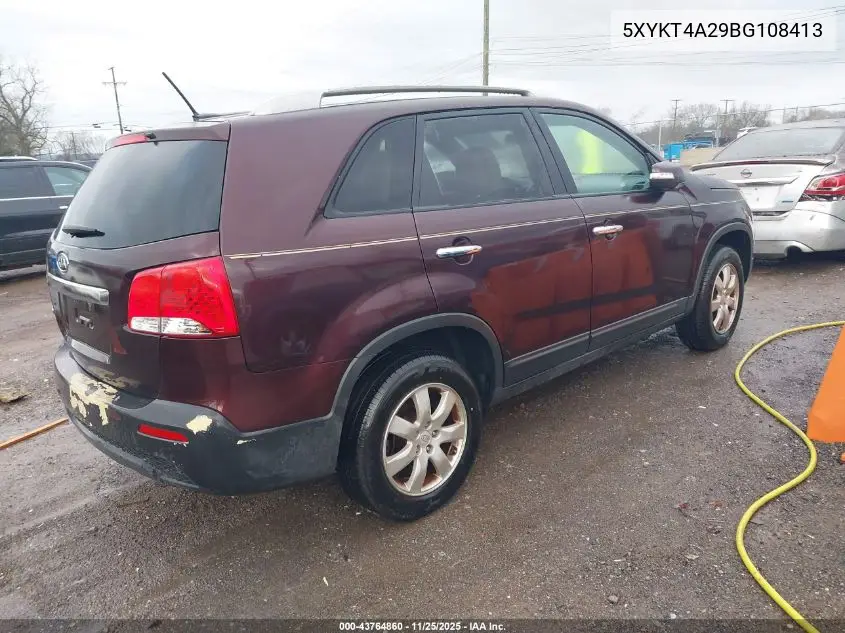 5XYKT4A29BG108413 2011 Kia Sorento Lx V6