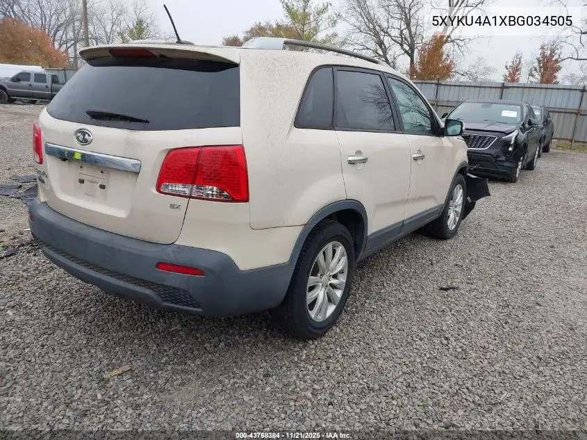 5XYKU4A1XBG034505 2011 Kia Sorento Ex