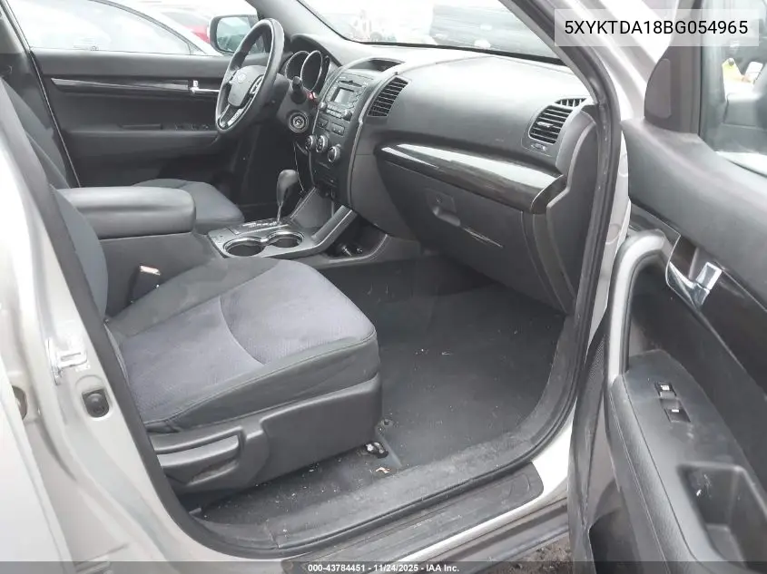 5XYKTDA18BG054965 2011 Kia Sorento Lx