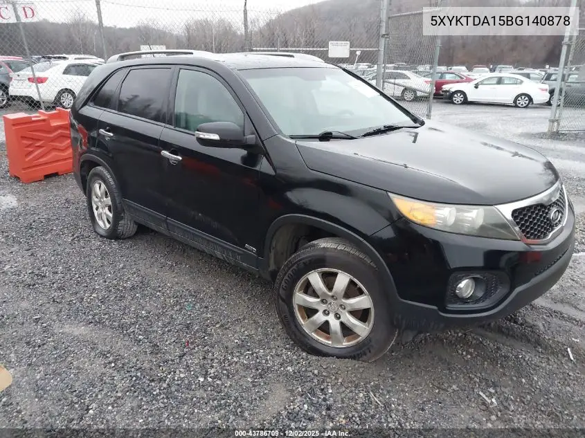 5XYKTDA15BG140878 2011 Kia Sorento Lx