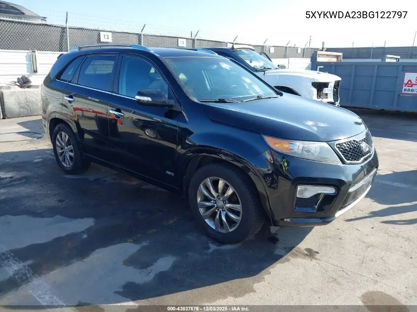 5XYKWDA23BG122797 2011 Kia Sorento Sx V6