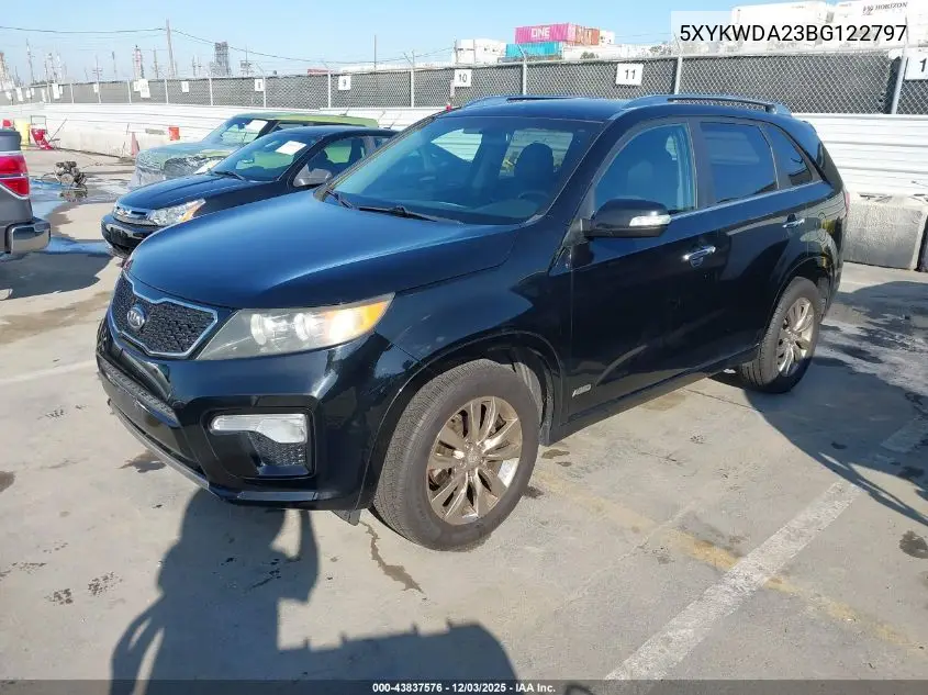 5XYKWDA23BG122797 2011 Kia Sorento Sx V6