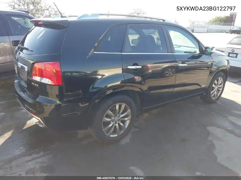 5XYKWDA23BG122797 2011 Kia Sorento Sx V6