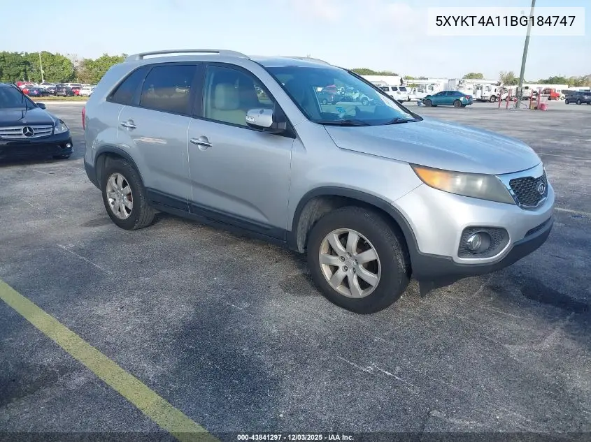 5XYKT4A11BG184747 2011 Kia Sorento Lx