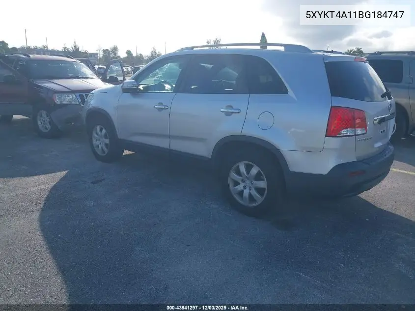 5XYKT4A11BG184747 2011 Kia Sorento Lx