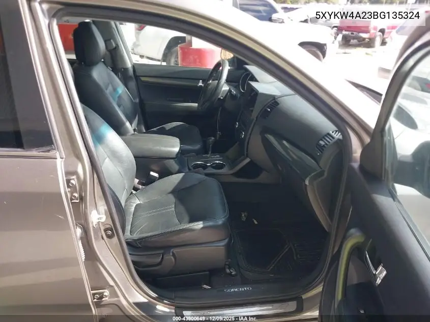 5XYKW4A23BG135324 2011 Kia Sorento Sx V6