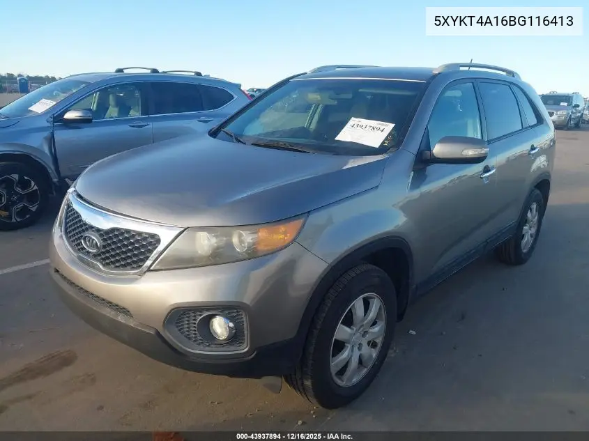 5XYKT4A16BG116413 2011 Kia Sorento Lx