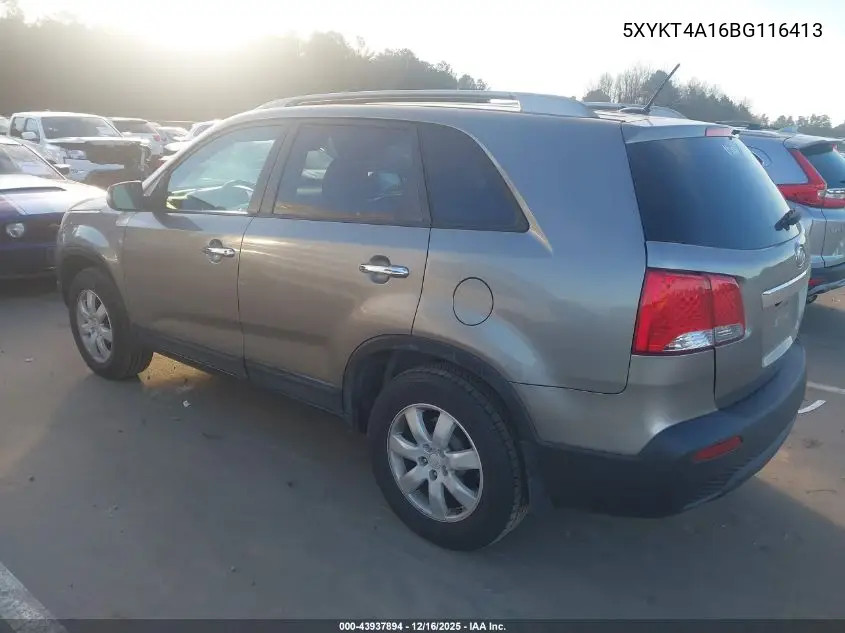 5XYKT4A16BG116413 2011 Kia Sorento Lx