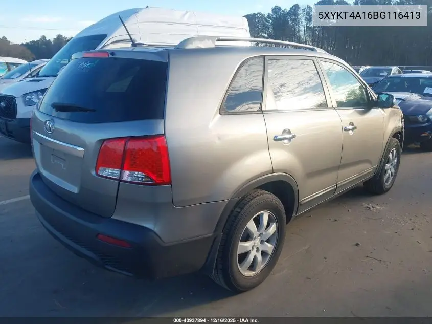 5XYKT4A16BG116413 2011 Kia Sorento Lx