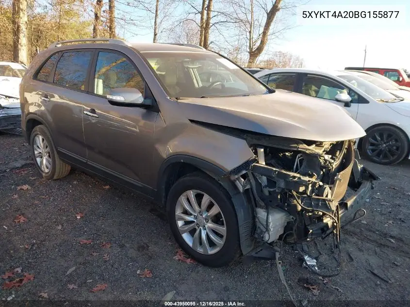 5XYKT4A20BG155877 2011 Kia Sorento Lx V6