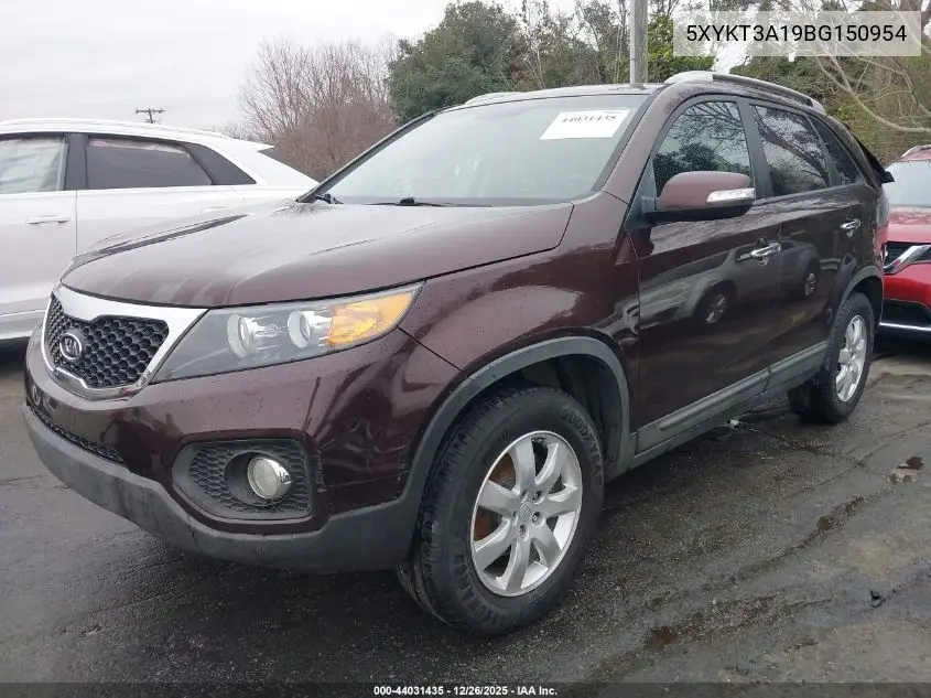 5XYKT3A19BG150954 2011 Kia Sorento Lx