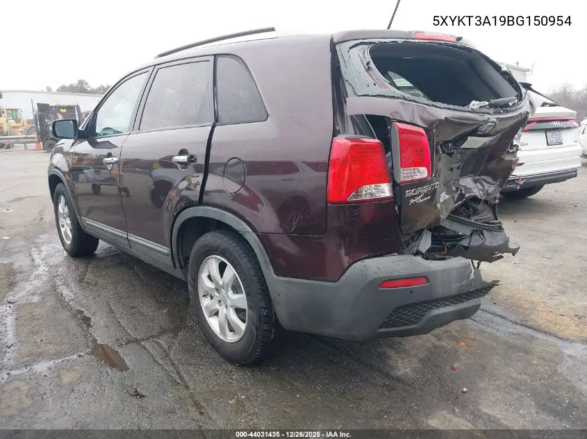 5XYKT3A19BG150954 2011 Kia Sorento Lx