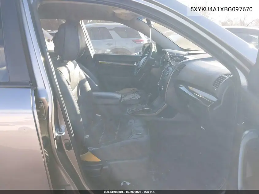 5XYKU4A1XBG097670 2011 Kia Sorento Ex