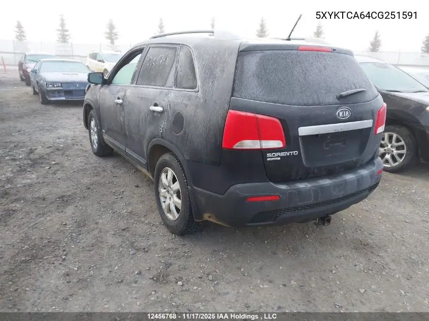 5XYKTCA64CG251591 2012 Kia Sorento Lx