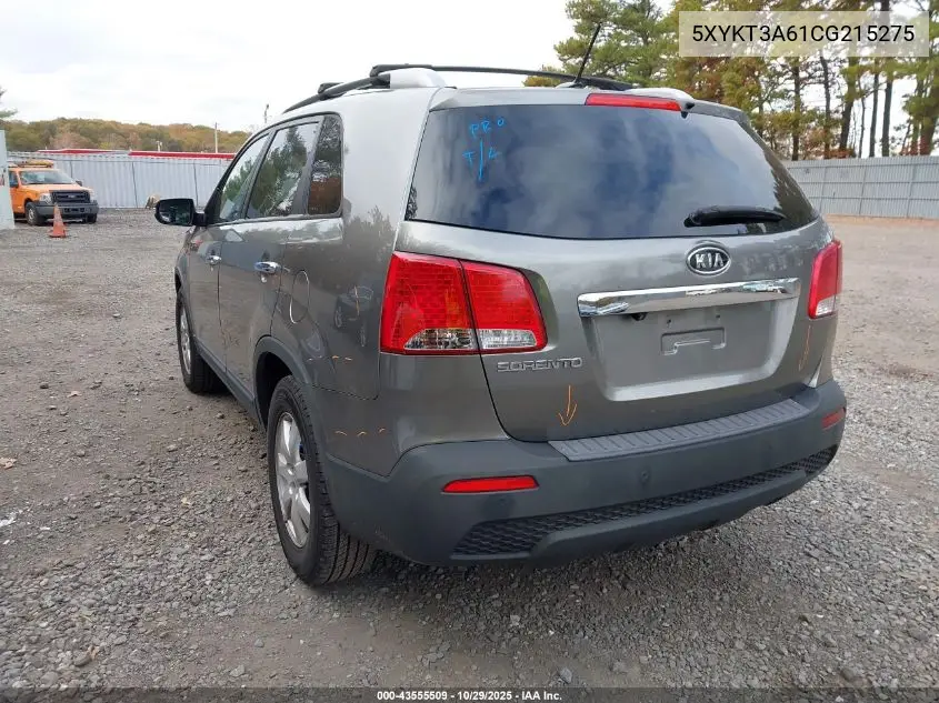 5XYKT3A61CG215275 2012 Kia Sorento Lx