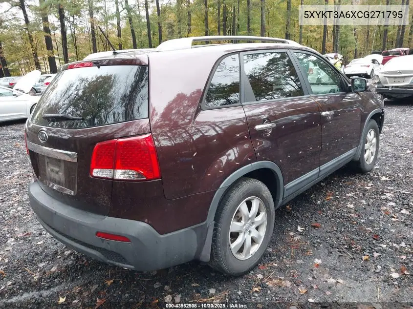 5XYKT3A6XCG271795 2012 Kia Sorento Lx