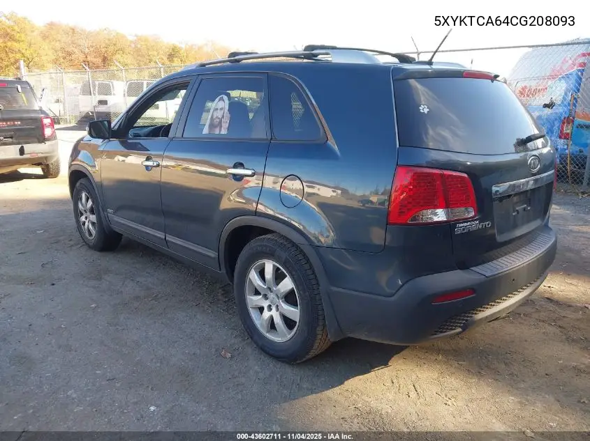 5XYKTCA64CG208093 2012 Kia Sorento Lx