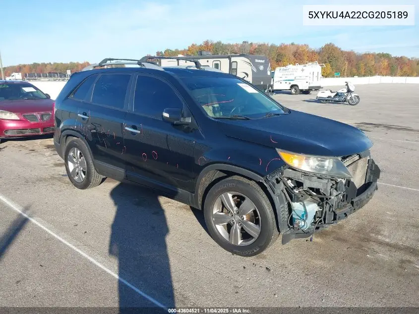 5XYKU4A22CG205189 2012 Kia Sorento Ex V6