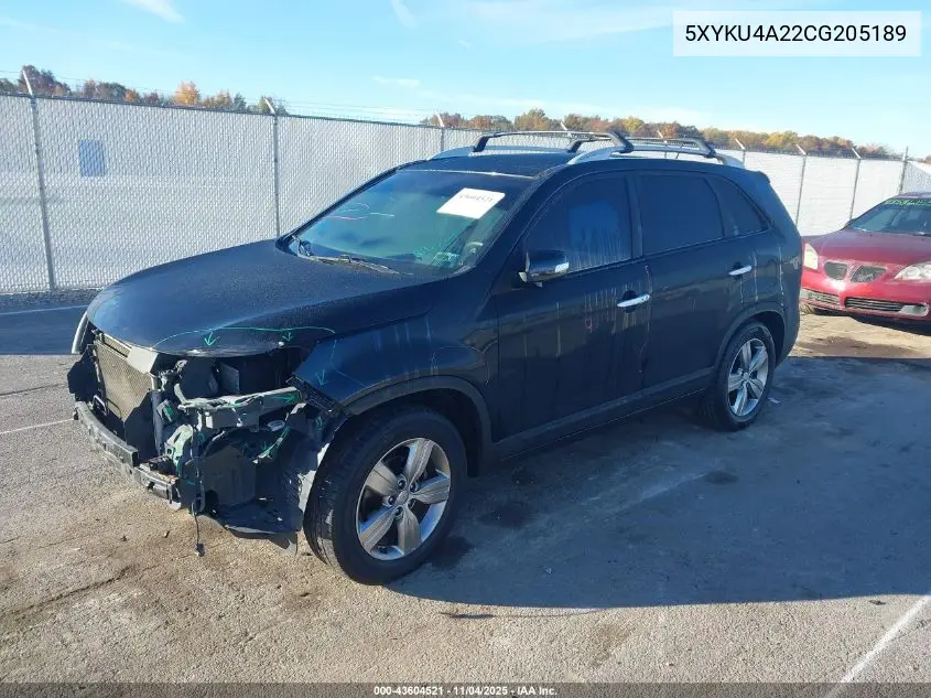 5XYKU4A22CG205189 2012 Kia Sorento Ex V6
