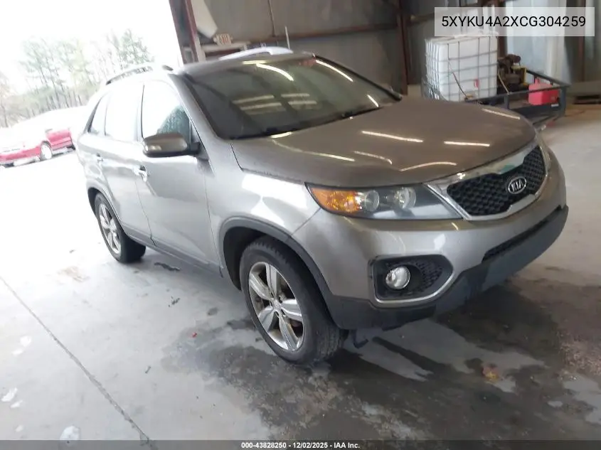 5XYKU4A2XCG304259 2012 Kia Sorento Ex V6