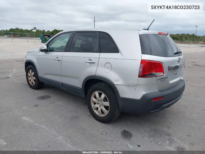 5XYKT4A18CG230723 2012 Kia Sorento Lx