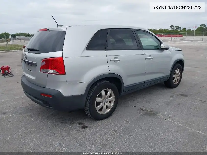 5XYKT4A18CG230723 2012 Kia Sorento Lx
