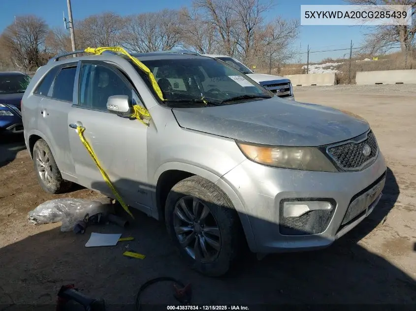 5XYKWDA20CG285439 2012 Kia Sorento Sx V6
