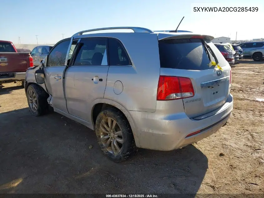 5XYKWDA20CG285439 2012 Kia Sorento Sx V6