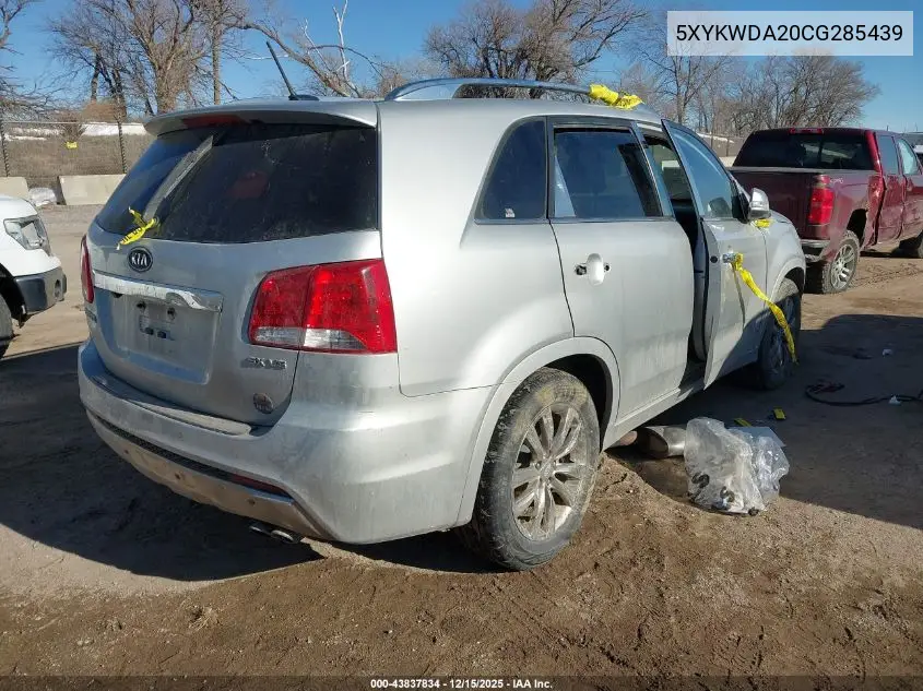 5XYKWDA20CG285439 2012 Kia Sorento Sx V6