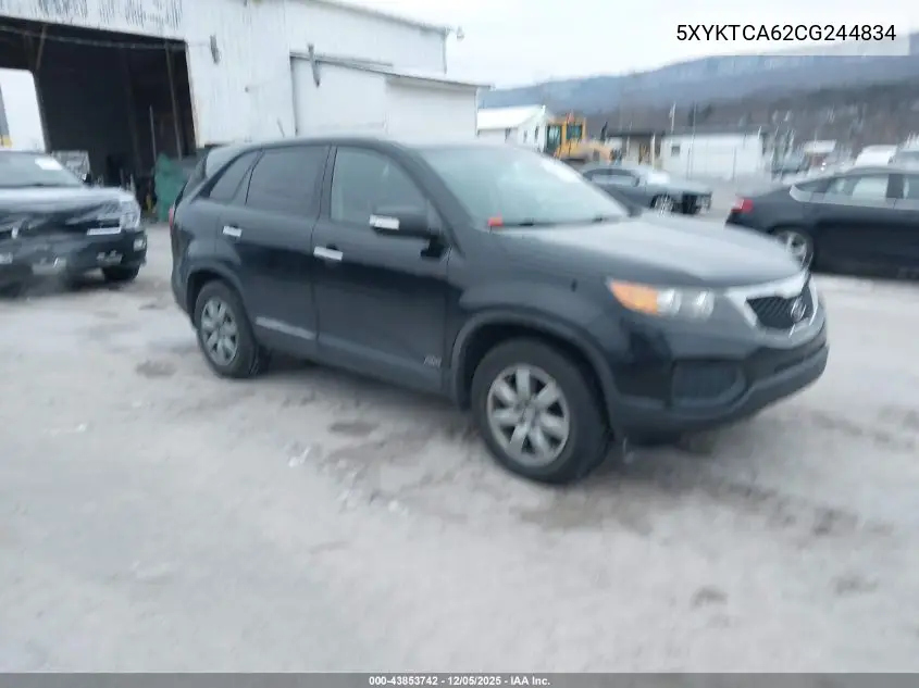 5XYKTCA62CG244834 2012 Kia Sorento Lx