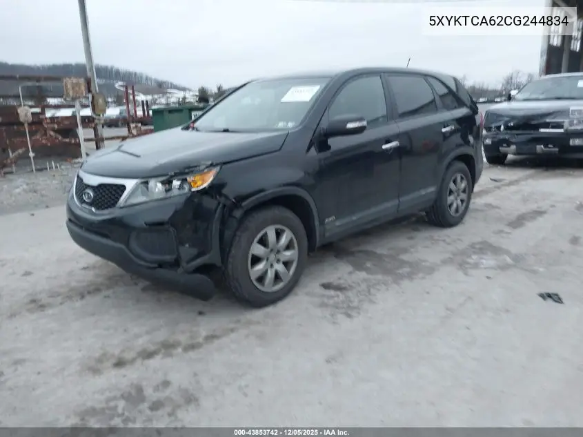 5XYKTCA62CG244834 2012 Kia Sorento Lx
