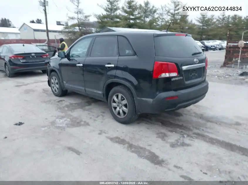 5XYKTCA62CG244834 2012 Kia Sorento Lx