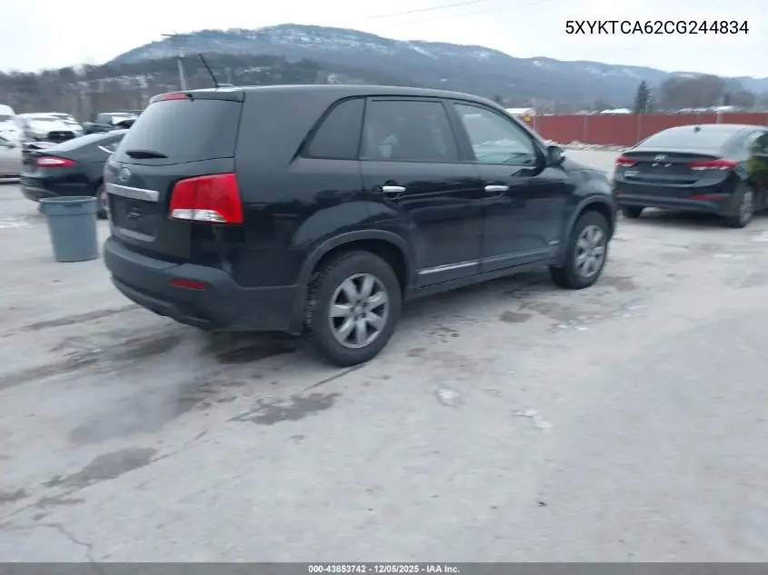 5XYKTCA62CG244834 2012 Kia Sorento Lx